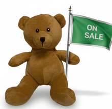 #A18- 5" BROWN BEAR WITH EMBROIDERY EYES