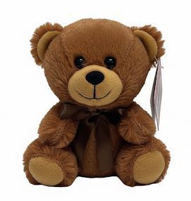 #A16- 5" BROWN TEDDY BEAR