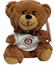#TA19- 5" PLUSH TEDDY BEAR WITH LOGO