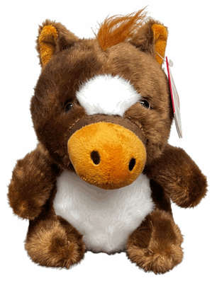 #OT1- 6.5" Plush horse