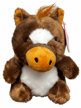 #OT1- 6.5" Plush horse