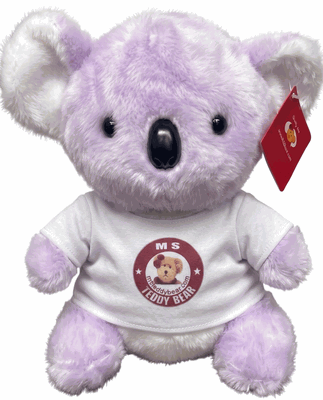 #TB34- 6.5" Plush Koala with logo tee