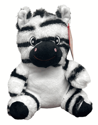 #SE9- 6.5" Plush Zebra