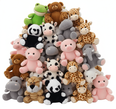 #RN7, 6"-7" Stuffed animals mix  ( selling by dozen)