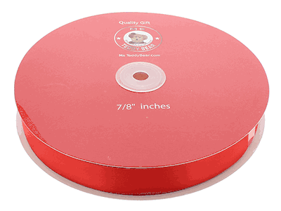 7/8 INCH RED SATIN RIBBON -100 YARD - Out of stock