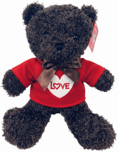 #V248-12" CHOCOLATE BROWN BEAR WITH LOVE