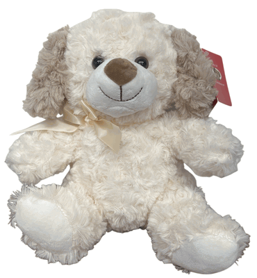 #SA5- 7" CREAM PUPPY DOG