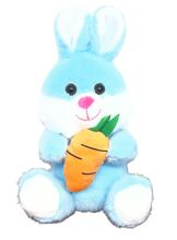 #OT8- 7" BLUE RABBIT WITH CARROT