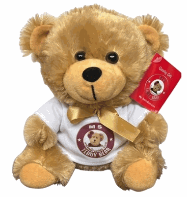#TC48- 7" BROWN TEDDY BEAR WITH LOGO