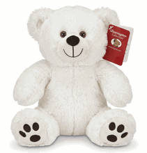 #A7- 7" CREAM EMBROIDERY EYE BEAR