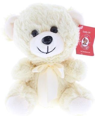 #A25- 7" CREAM TEDDY BEAR