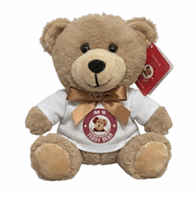 #TC14- 7" MOCHA TEDDY WITH YOUR LOGO
