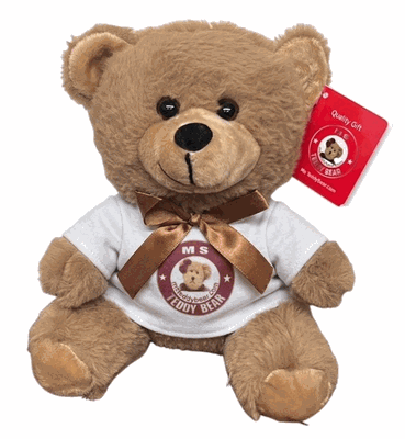 #TC14- 7" MOCHA TEDDY WITH YOUR LOGO  