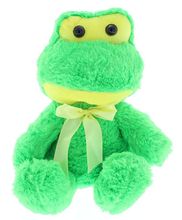 #SF4- 7" SITTING FROG WITH RIBBON