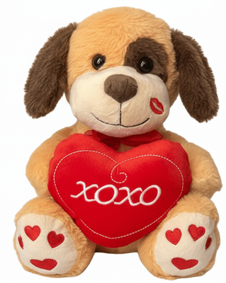 #V332- 7" XOXO VALENTINE'S DOG
