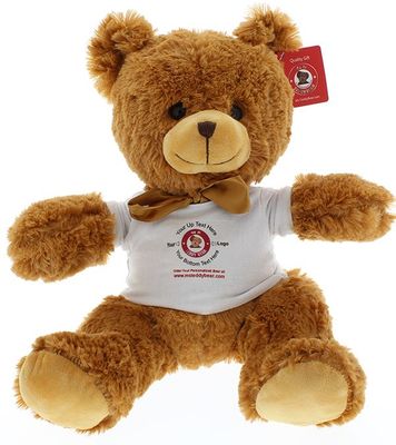 #TC3B- 8" TEDDY BEAR WITH LOGO 