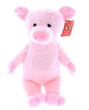 #SF9, 9" PINK STUFFED ANIMALS PIG EMBROIDERY EYES