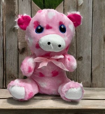 #SF23- 9" PINK STUFFED ANIMAL PIG
