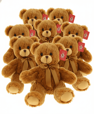 #FS5- 20 PCS OF 8" BROWN TEDDY BEARS WITH FREE SHIPPING - $5.00/PC