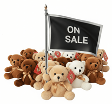 #A3- 5" MIX TEDDY BEAR -SELLING BY PIECE