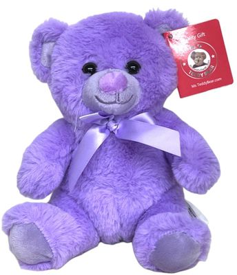 #A194- 7" PURPLE TEDDY BEAR