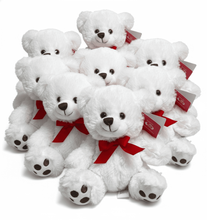 #FS8- 20 PCS OF 7" WHITE BEARS WITH FREE SHIPPING - $5.00/PC