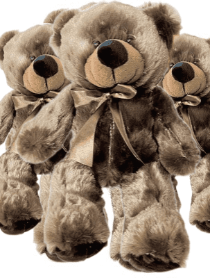 #FL104- FREE SHIPPING BOX-15" BRWON TEDDY BEARS (14 PCS, $7.14/PC) 
