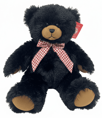 #C7B- 12" PLUSH BLACK BEAR 