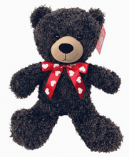 #V223- 12" CHOCOLATE BROWN BEAR WITH RIBBON
