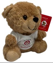 #TC6- 7" BROWN TEDDY BEAR WITH LOGO TEE