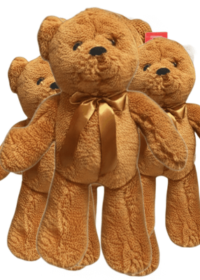 #FL109-FREE SHIPPING BOX- 15" BRWON TEDDY BEARS (12 PCS, $8.33/PC)