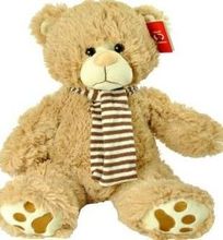 #D18-  15" TEDDY BEAR WITH SCARF