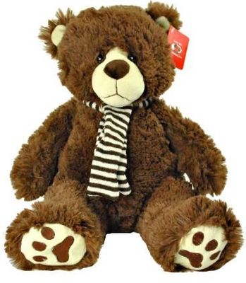 #D35- 12015B- 15" TEDDY BEAR WITH SCARF 