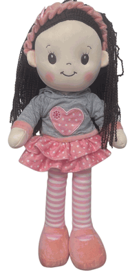 #DL4- 16" doll with pink skirt