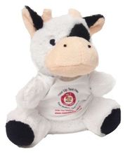 #TB30- 6.5" PLUSH COW /LOGO