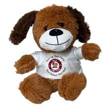 7" BROWN LONG EARS DOG WITH LOGO (#TB71)