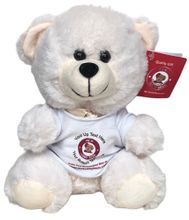 #TB17- 7" CREAM TEDDY BEAR WITH LOGO TEE