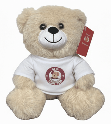 #TB25- 7" TAN TEDDY BEAR WITH LOGO TEE