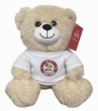 #TB25- 7" TAN TEDDY BEAR WITH LOGO TEE