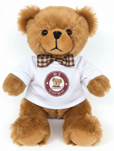 #TK7- 18" FUZZY TEDDY BEAR WITH LOGO