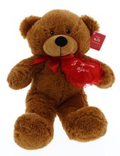 #V101B- 24" BROWN VALENTINE'S BEAR WITH HEART