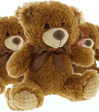 #FM113- FREE SHIPPING BOX - 10" SITTING BROWN TEDDY BEARS (14 PCS, $7.14/PC)