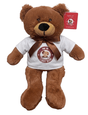 #TD8, 12" BROWN BEAR / LOGO