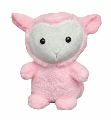 #SA9-8" PINK PLUSHY LAMB