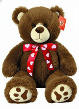 #V103B- 15" CHOCOLATE BROWN VALENTINE BEAR