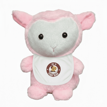 #TC54- 8" PINK LAMB WITH YOUR LOGO BIB