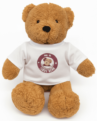 #TH19- 15"  BROWN BEAR WITH LOGO 