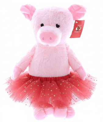 #TU30- 12" PINK PIG WITH TUTU 