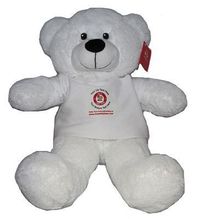 #TK60- 24" WHITE BEAR WITH LOGO TEE