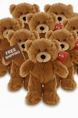 #FS14- 20 PCS OF 8" CLASSIC BEARS IN FREE SHIPPING BOX - $5.00/PC